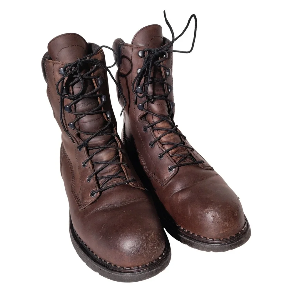 Red Wing 2211 Steel Toe Dyna-Force Waterproof Boots Brown, Sz 10.5 E2 USA Made